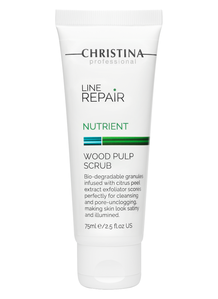 CHRISTINA Line Repair Nutrient Wood Pulp Scrub - скраб с частицами коры цитрусовых, 75 мл.