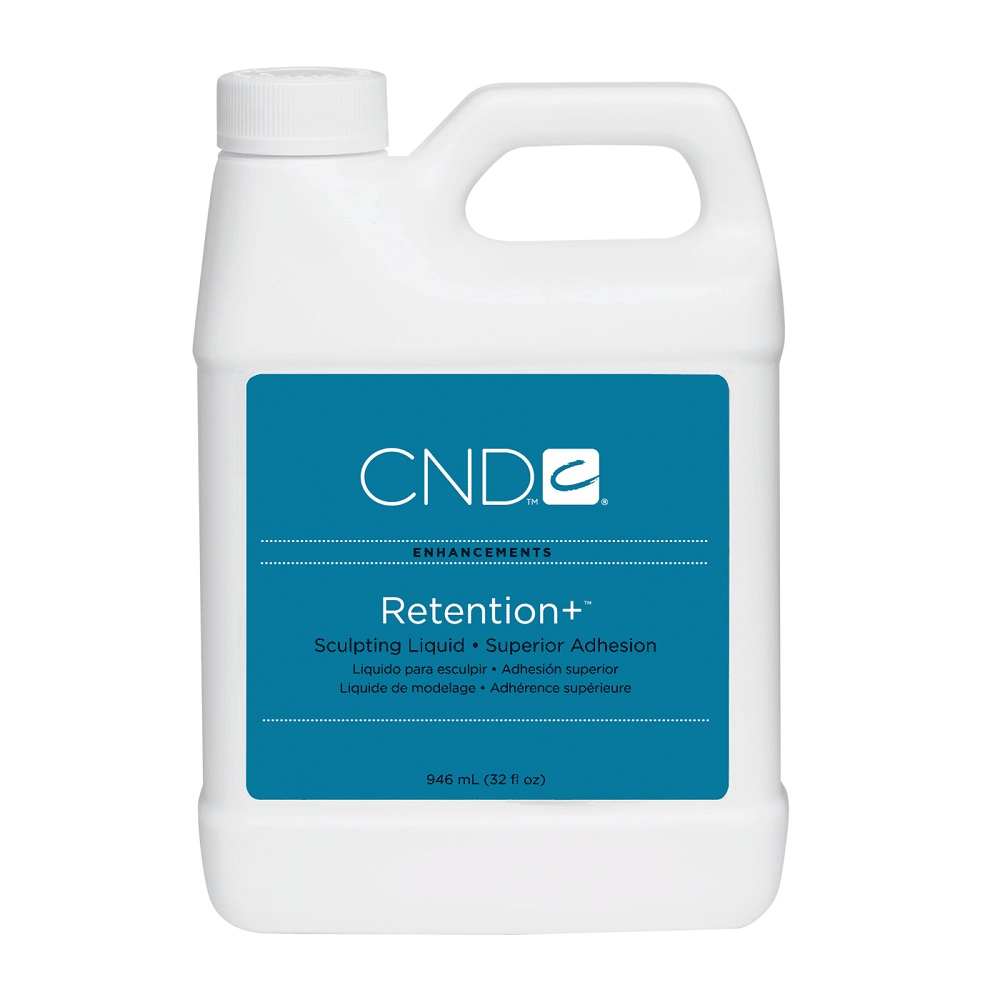 "RETENTION+" -  Беспраймерный ликвид для работы с  искуственными ногтями, с тенденцией к отслаиванию, 944мл.