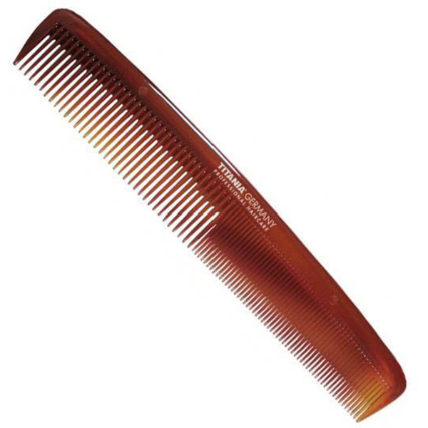 UNIVERSAL COMB, MEN'S COMB, 17,2 CM, HAVANA - РАСЧЕСКА МУЖСКАЯ, 17,5 СМ., РОГОВАЯ