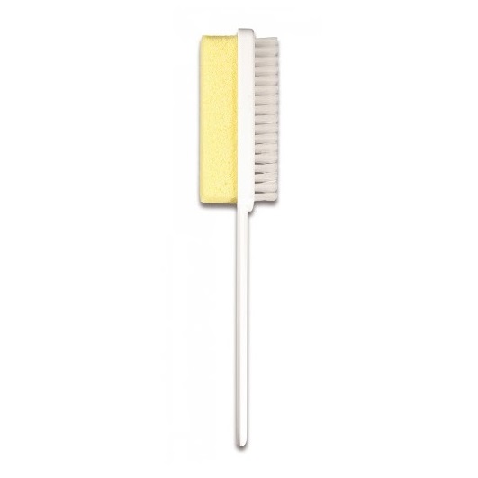 COMBI FOOT CARE BRUSH - Двухсторонняя тёрка для ног с ручкой, пемза\щётка