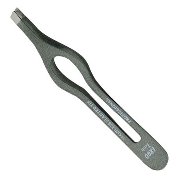 Kiepe Ergo Tech Tweezers Ss Steel -  пинцет эргономный со скошенными широкими кончиками, эмалированный, 3,9.