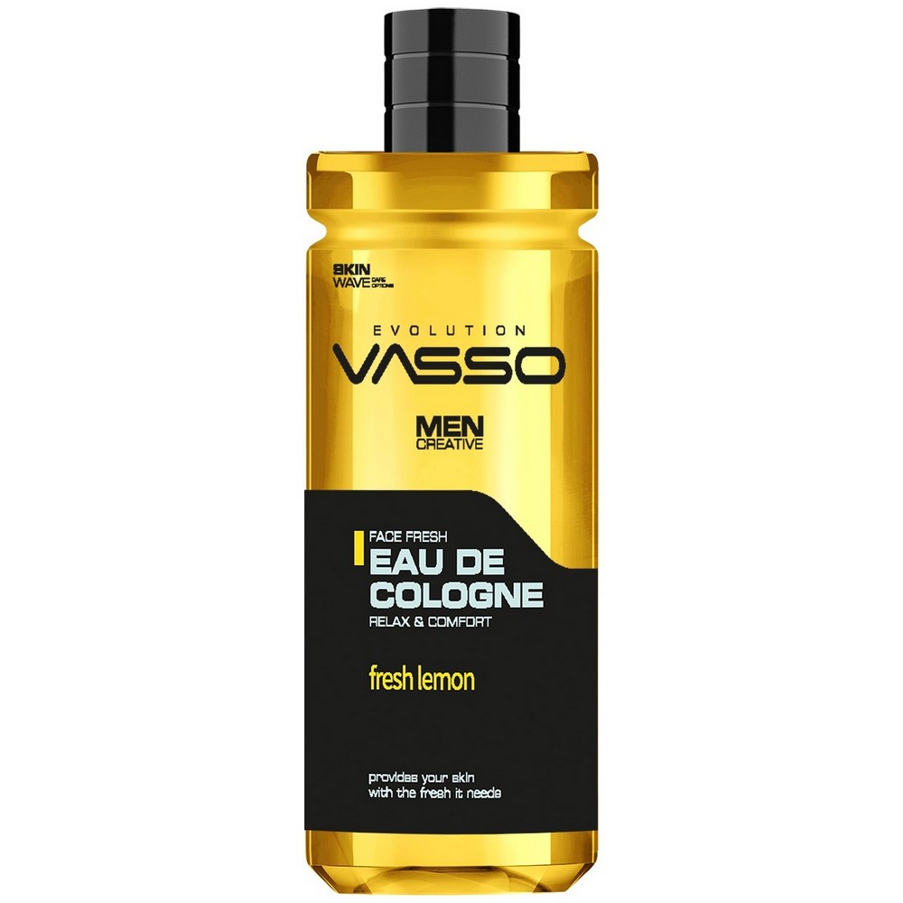 Vasso Eau De Cologne Fresh Lemon - одеколон после бритья, 370 мл.