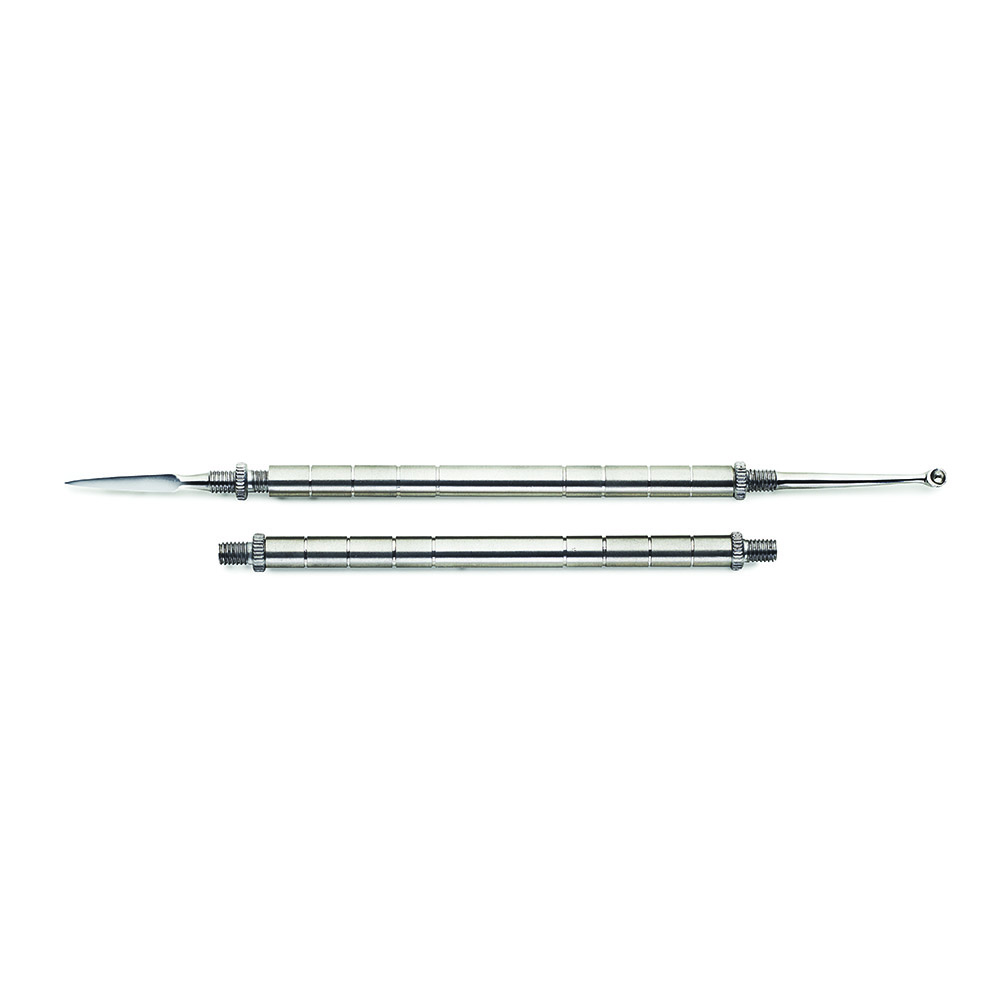 Kiepe Manicure Instrument - копьё "ВИДАЛЯ" с ложкой "УНА" для удаления комедонов.