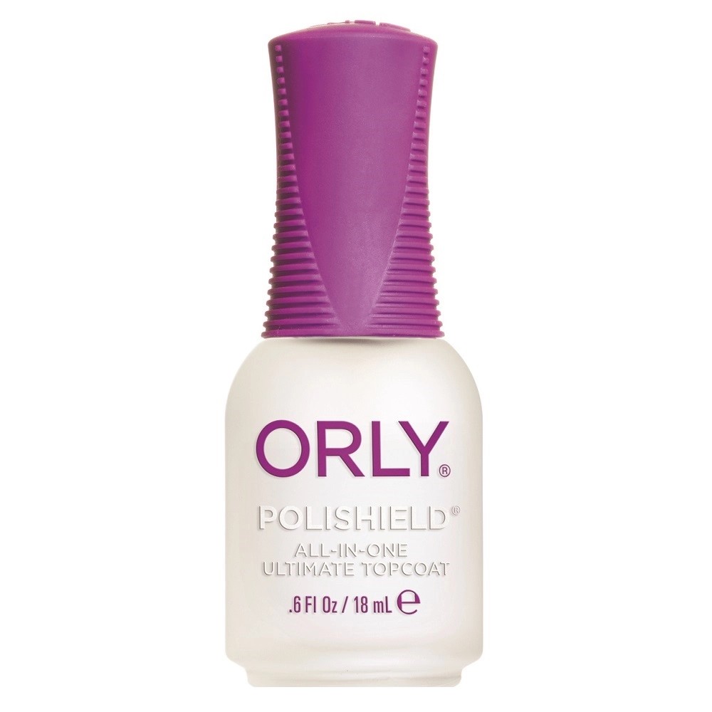 ORLY" Polishield"- закрепитель лака 3 в 1, обеспечивает прочное покрытие, быстрое высушивание и сильный блеск, 18мл.