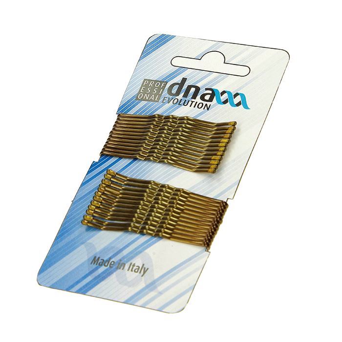 Kiepe Cardboard 24 Pcs Hair Grip Waved Blonde - невидимки волнообразные, блонд, 24 шт.