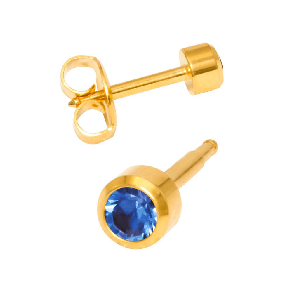 SEPTEMBER BIRTHSTONE-Камень Сапфир месяц сентябрь позолоченный