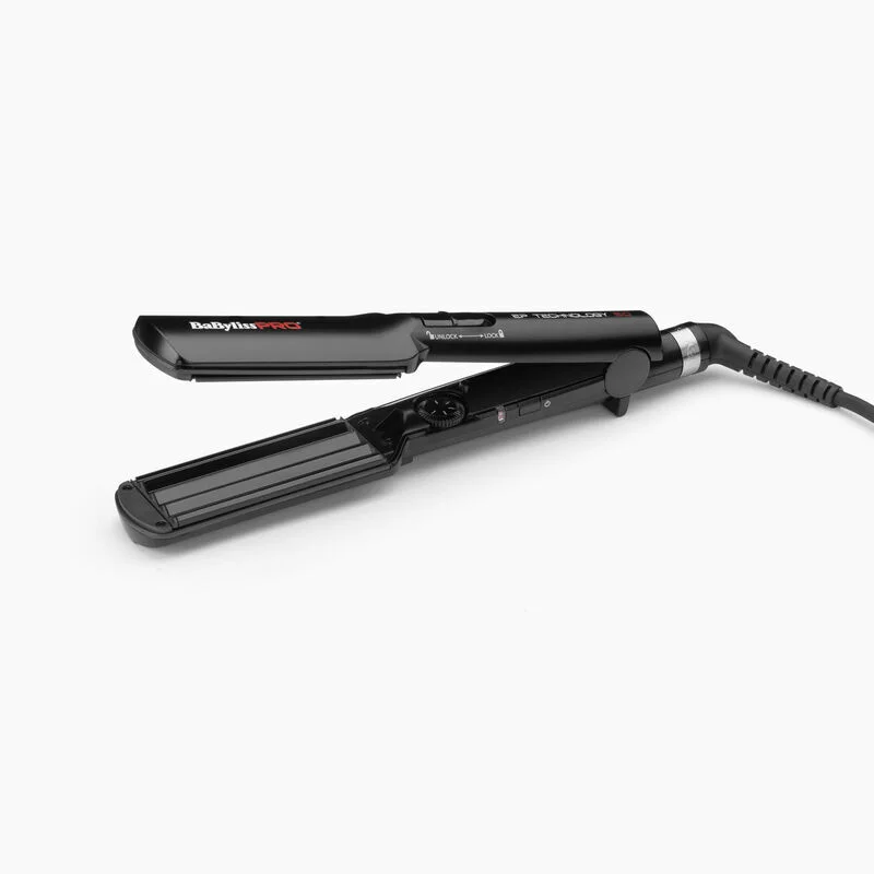 BaBylissPRO Ep Technology - утюжок - гофре с микрометрическим металлическим покрытием, 230°C.