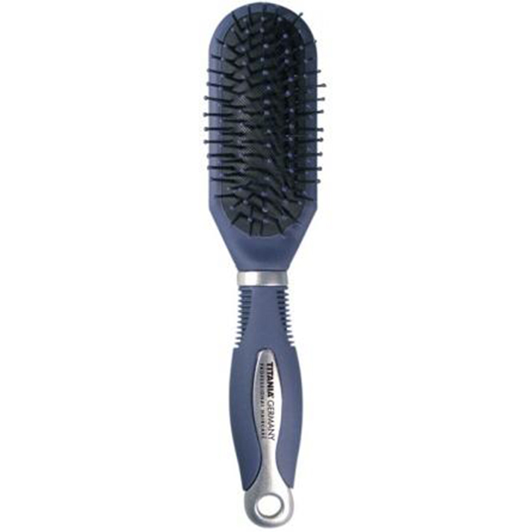 WARM AIR/MASSAGE BRUSH, BLUE-SILVER - ЩЕТКА ДЛЯ УКЛАДКИ ВОЛОС