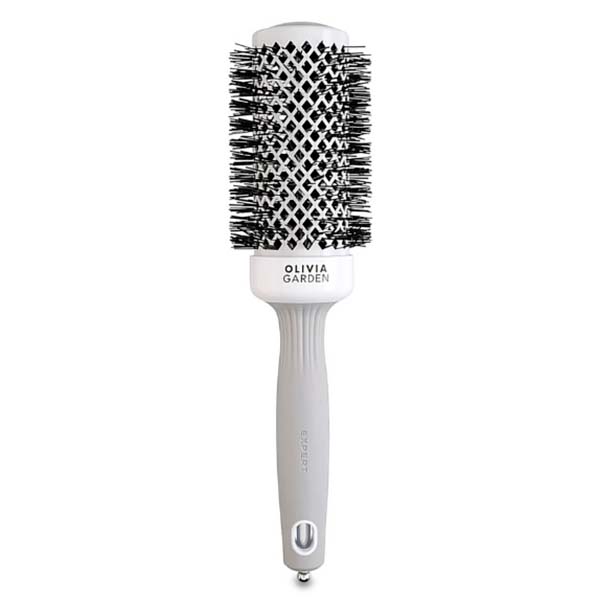 Olivia Garden Expert Blowout Shine White & Grey 45 - термобрашинг для волос серый, 45 мм.