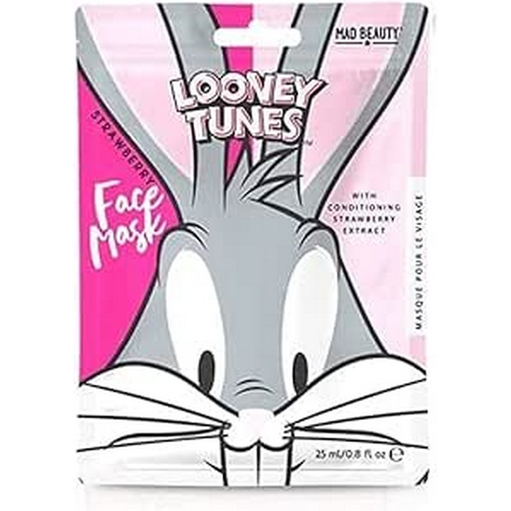 Тканевая маска для лица Looney Tunes - Bugs Bunny с экстрактом клубники 25 мл. (арт. WBLT-FG2664-12)
