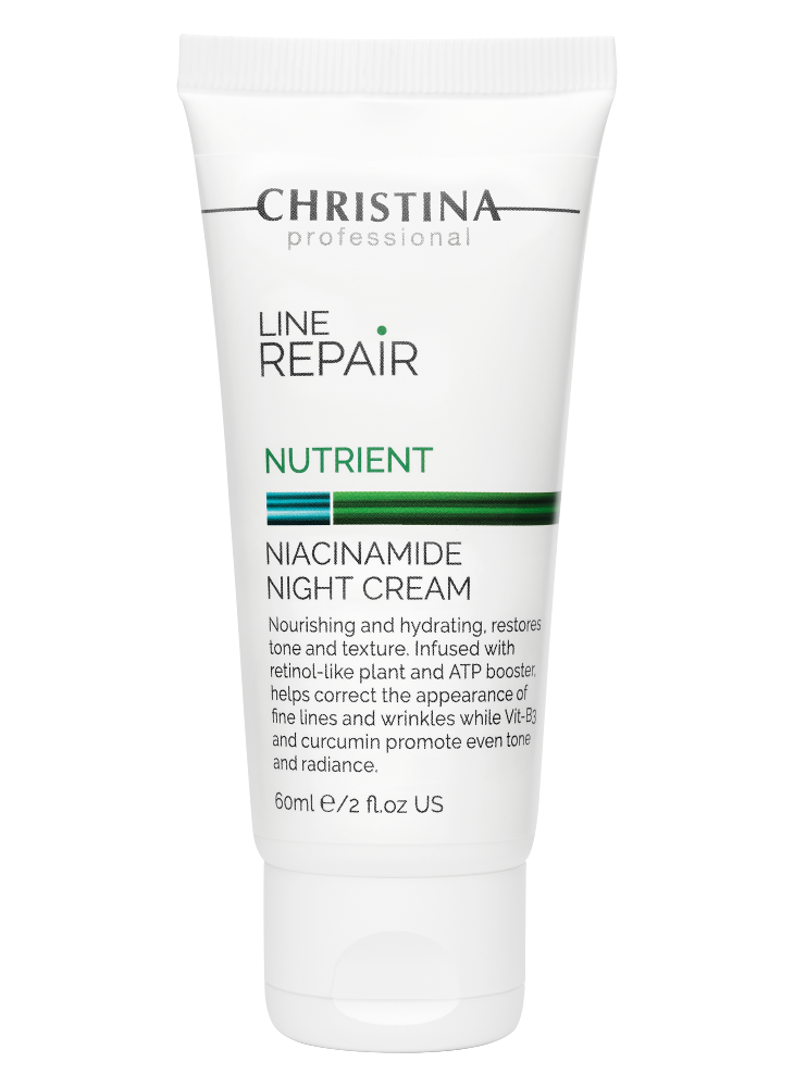 CHRISTINA Line Repair Nutrient Niacinamide Night Cream - восстанавливающий ночной крем, 60 мл.