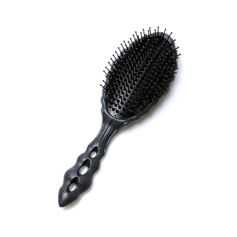 LUSTER AEROZAURUS PADDLE CUSHION ECO STYLER BLACK - Массажная щётка для волос "Aerozaurus Paddle Brush" натуральная щетина, с антистатическим эффектом, длина 240мм, черная
