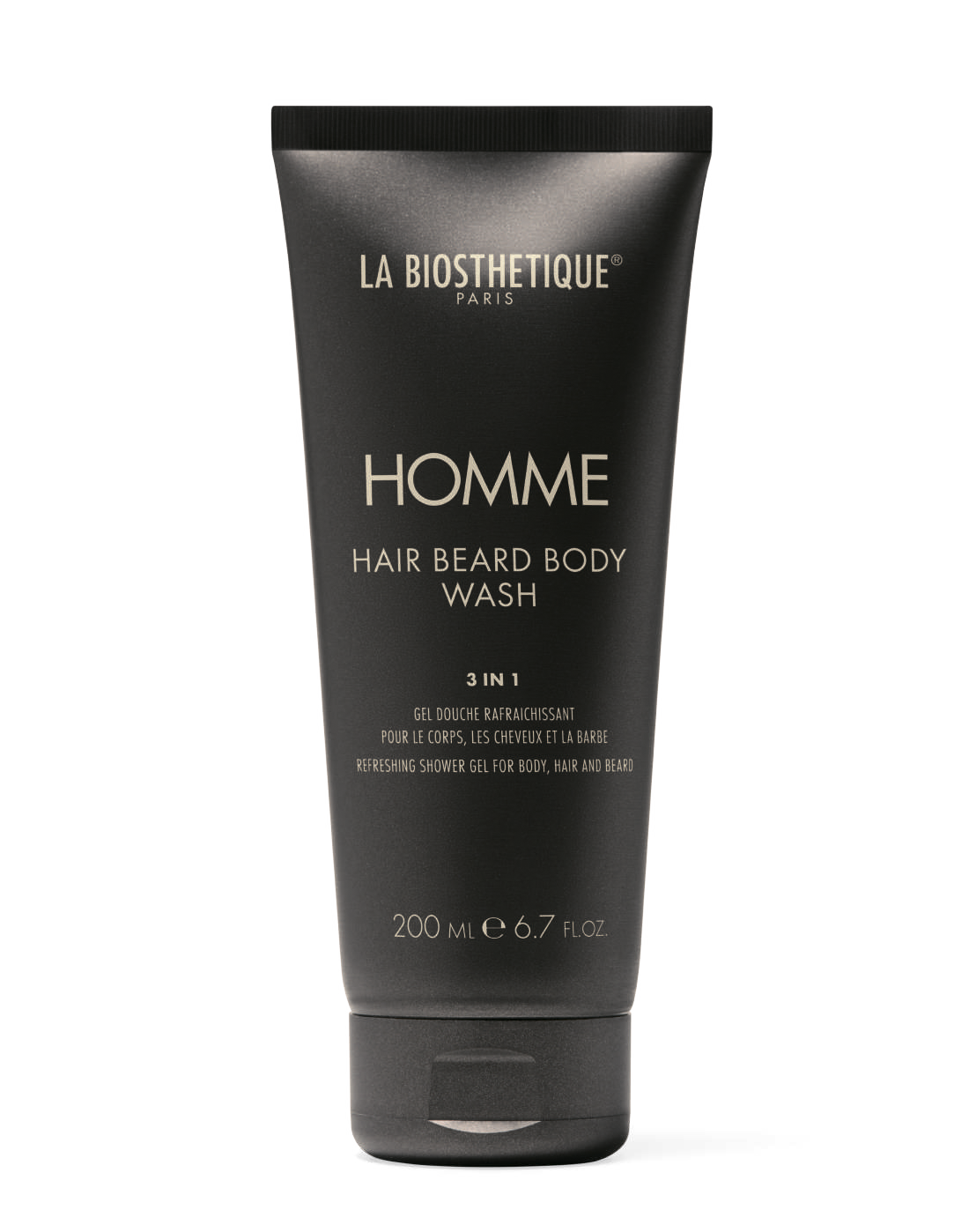 La Biosthetique Homme Hair Beard Body Wash - освежающий гель для тела, волос и бороды, 200 мл.