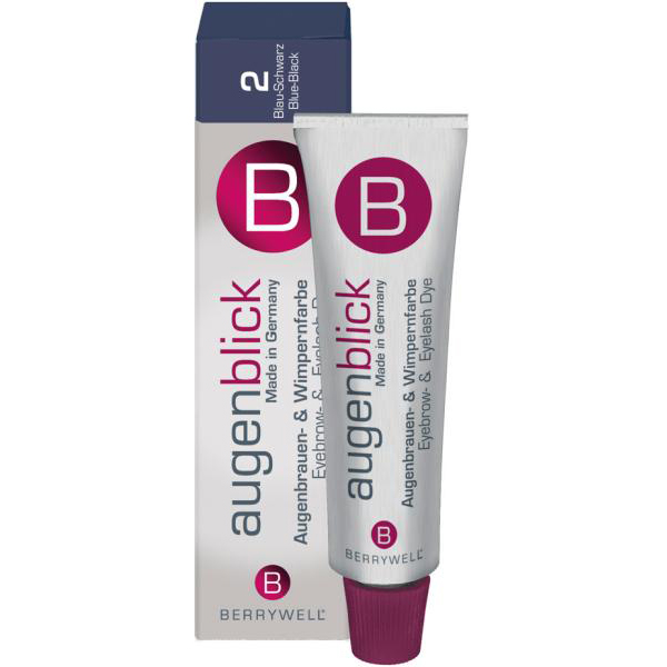 EYEBROW & -LASH DYE, NO. 2 BLUE-BLACK, 15ML -КРАСКА ДЛЯ БРОВЕЙ И РЕСНИЦ, ЧЕРНО-СИНЯЯ, С МАРКИРОВКОЙ BERRYWELL. 15 МЛ.