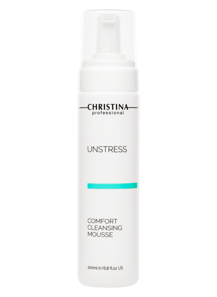 CHRISTINA Unstress Comfort Cleansing Mousse - очищающий мусс-комфорт, 200 мл.