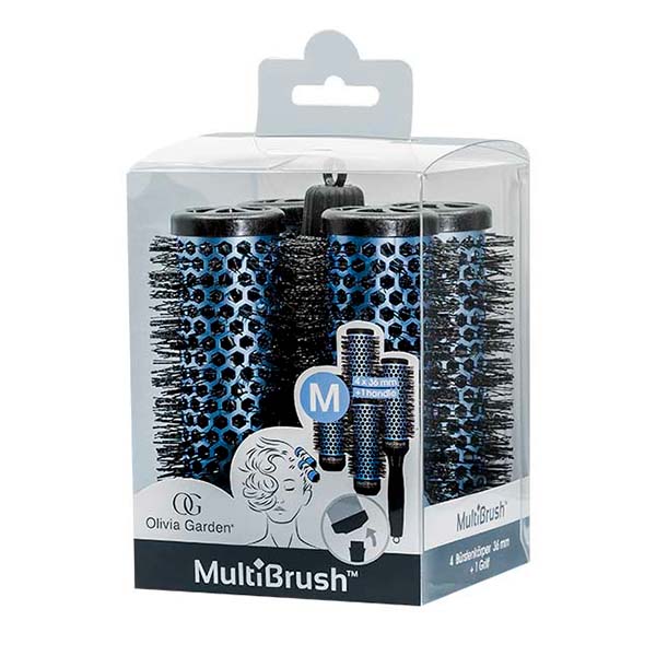 Olivia Garden Multibrush One Size Kit 36 - набор из брашингов синий, 36 мм.