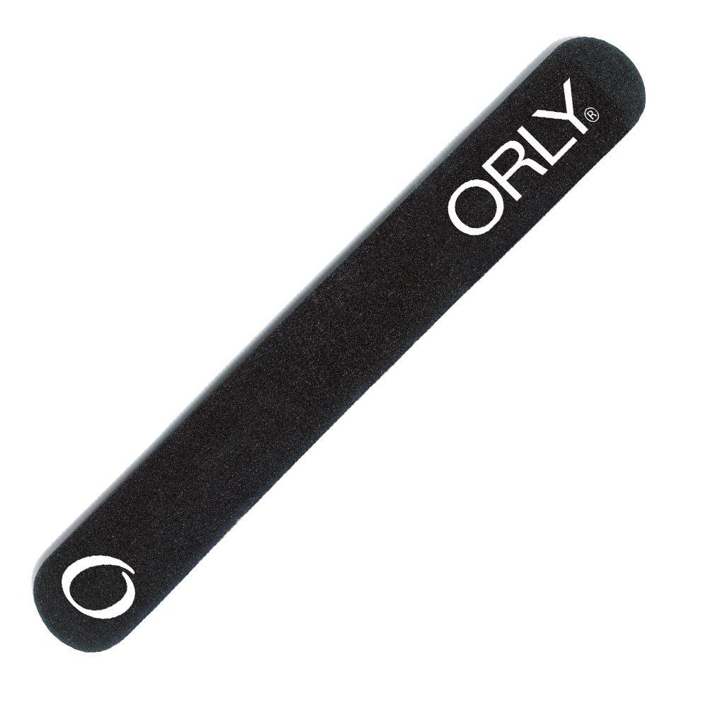 Пилочка ORLY "Black Boards"-  для ногтей на деревянной основе черная, абразивность 180грит